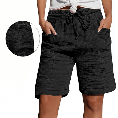 Women's Elastic Waist Casual Shorts