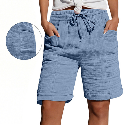 Women's Elastic Waist Casual Shorts