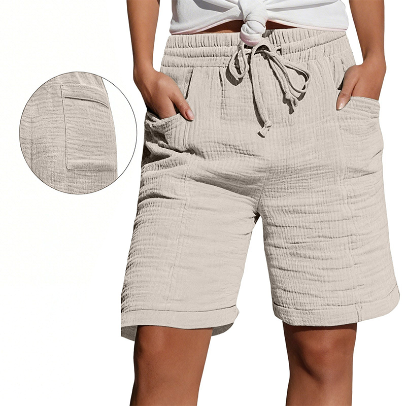 Women's Elastic Waist Casual Shorts