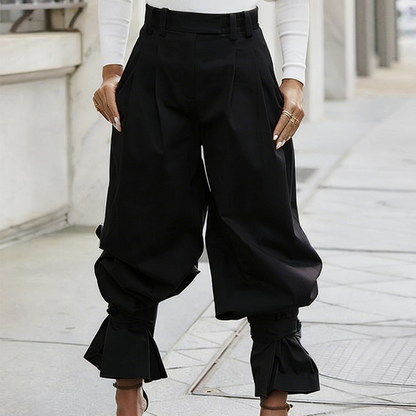 ⏳Limited-time 50% off⏰Women's Pleated Lantern Pants with Ruffled Cuffs👖
