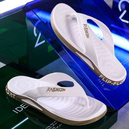 👣Ultra-Soft Sole Sporty Flip Flops for Men，Ultra-Soft SolePerfect For Beach, Gym & Daily Wear!