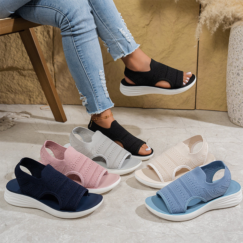 👡🌬️Women's Breathable Knit Platform Sandals