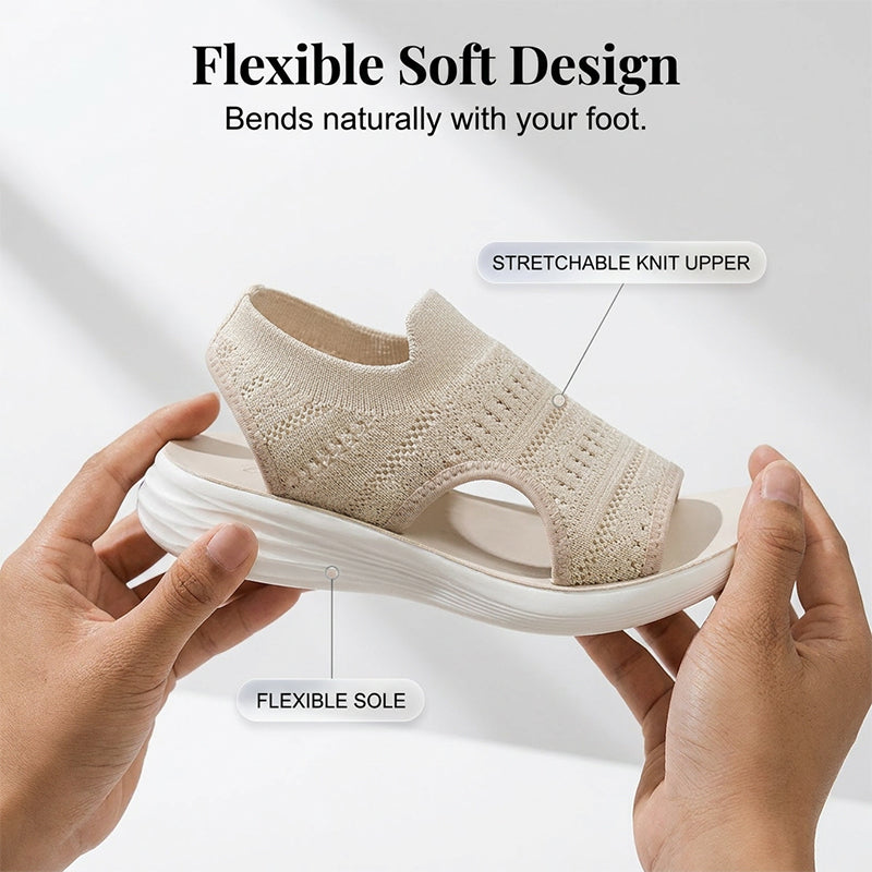 👡🌬️Women's Breathable Knit Platform Sandals