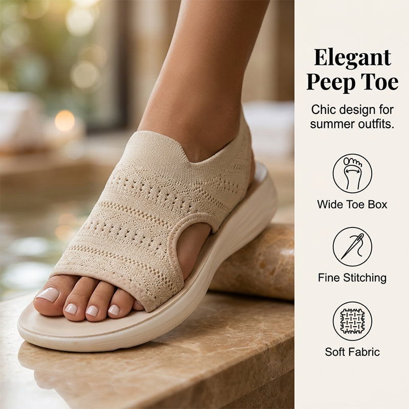 👡🌬️Women's Breathable Knit Platform Sandals