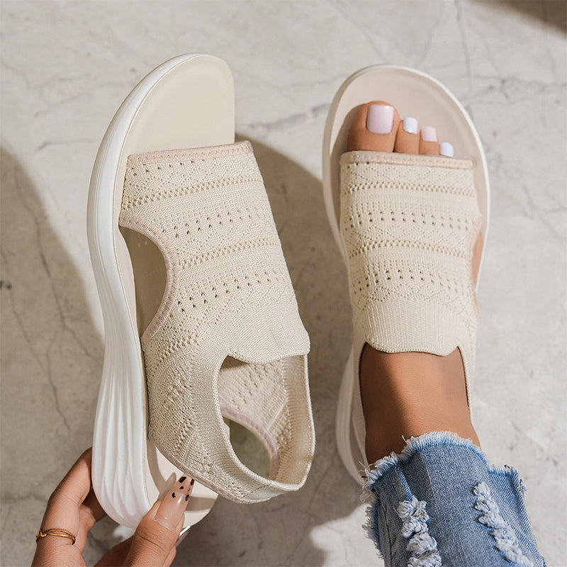 👡🌬️Women's Breathable Knit Platform Sandals