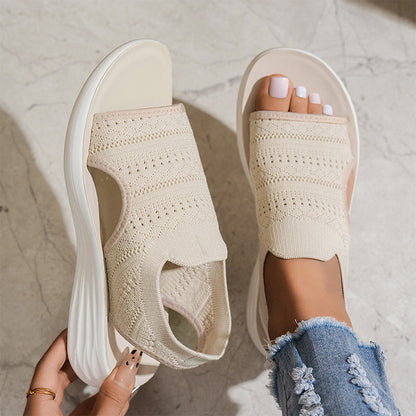 👡🌬️Women's Breathable Knit Platform Sandals