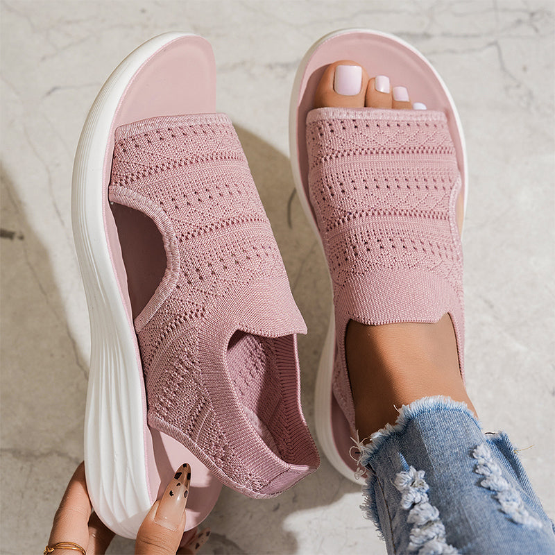 👡🌬️Women's Breathable Knit Platform Sandals