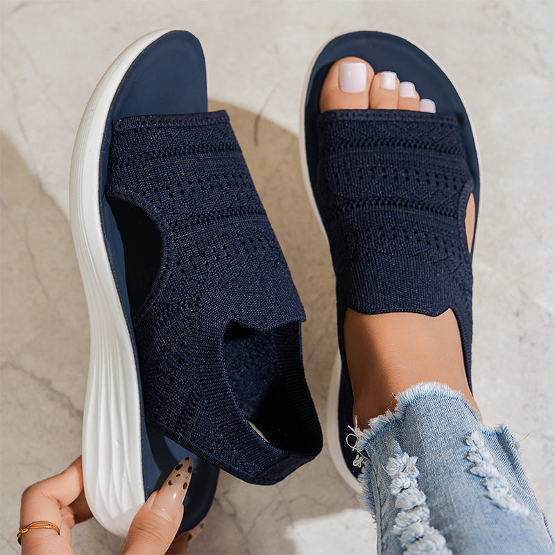 👡🌬️Women's Breathable Knit Platform Sandals