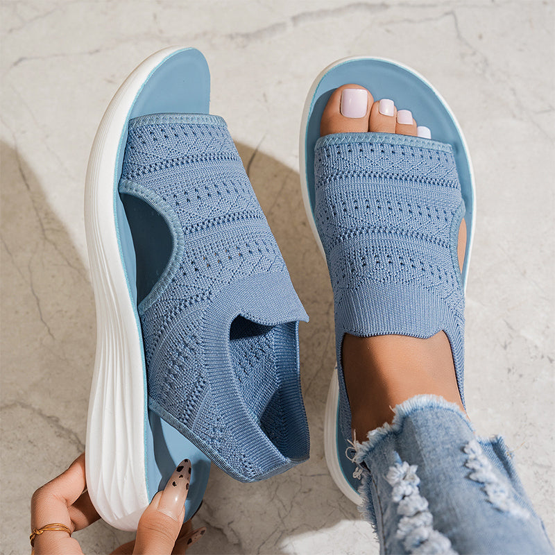 👡🌬️Women's Breathable Knit Platform Sandals