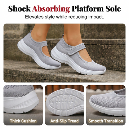 Comfortable Platform Sneakers with Adjustable Strap