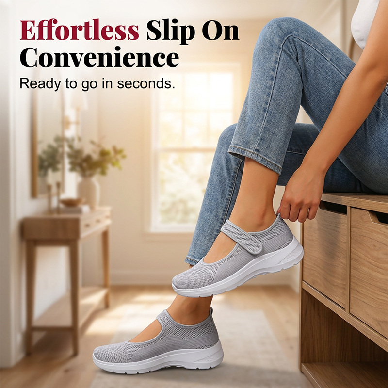 Comfortable Platform Sneakers with Adjustable Strap