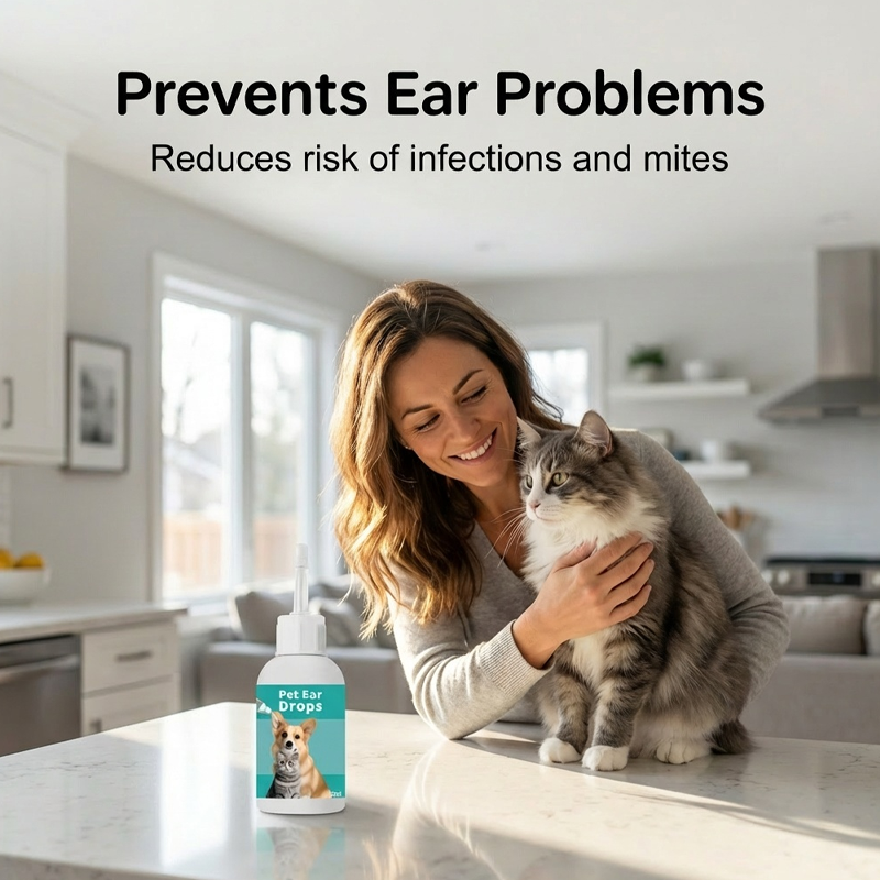 🔥Limited-time offer-Gentle Pet Ear Cleaner Drops