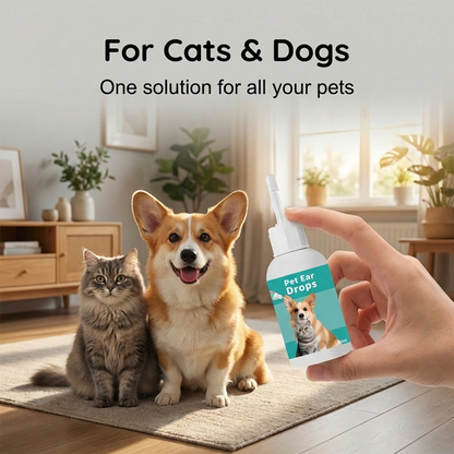 🔥Limited-time offer-Gentle Pet Ear Cleaner Drops