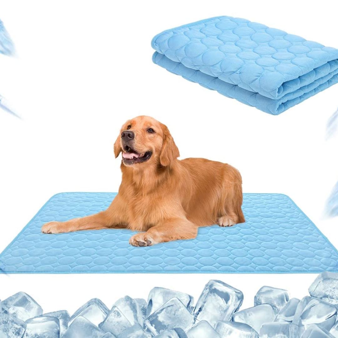 🧊Pet Cooling Ice Silk Mat – Summer Cooling Pet Bed Pad for Dogs and Cats, Breathable Washable Sleeping Cushion for Indoor and Outdoor Use, Lightweight Cooling Crate and Sofa Pet Mat