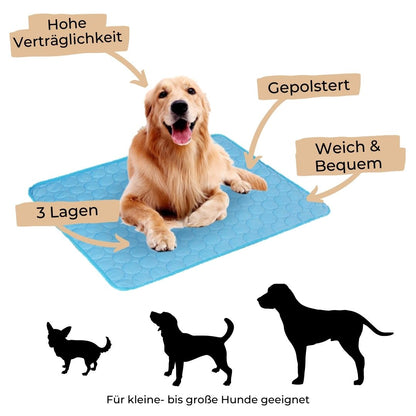 🧊Pet Cooling Ice Silk Mat – Summer Cooling Pet Bed Pad for Dogs and Cats, Breathable Washable Sleeping Cushion for Indoor and Outdoor Use, Lightweight Cooling Crate and Sofa Pet Mat