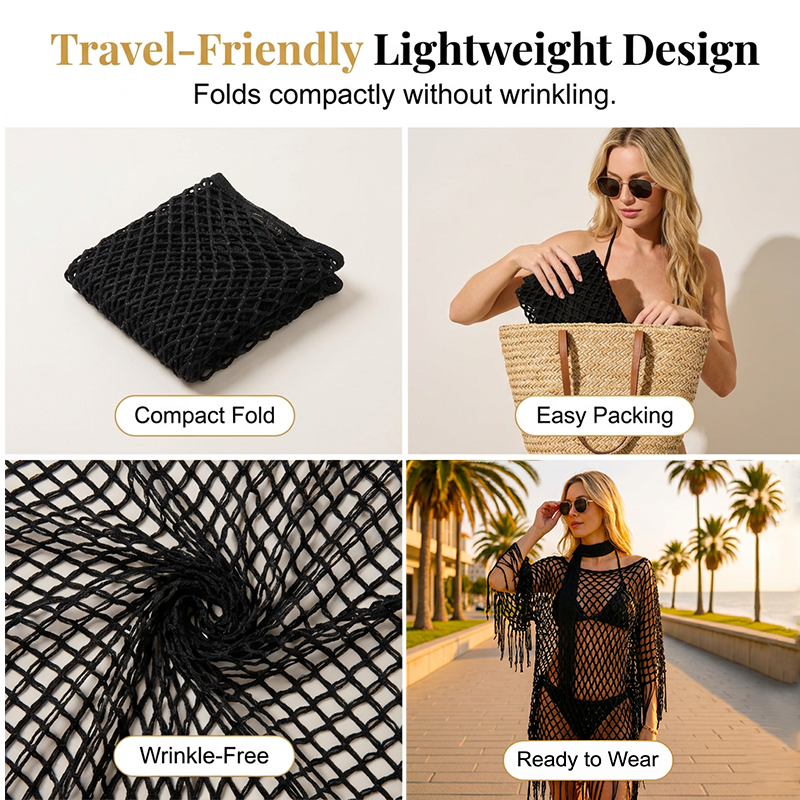 🏆 Last Day Special Price 💲9.99! 💐Summer Metallic Crochet Cover-Up – Lightweight, Flowy & Effortlessly Stylish summer outfit