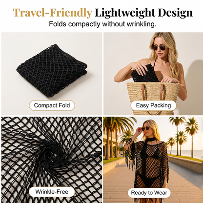 🏆 Last Day Special Price 💲9.99! 💐Summer Metallic Crochet Cover-Up – Lightweight, Flowy & Effortlessly Stylish summer outfit