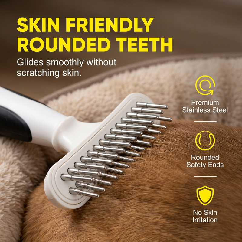 🔥Hot Deals-Professional Detangling Pet Grooming Rake