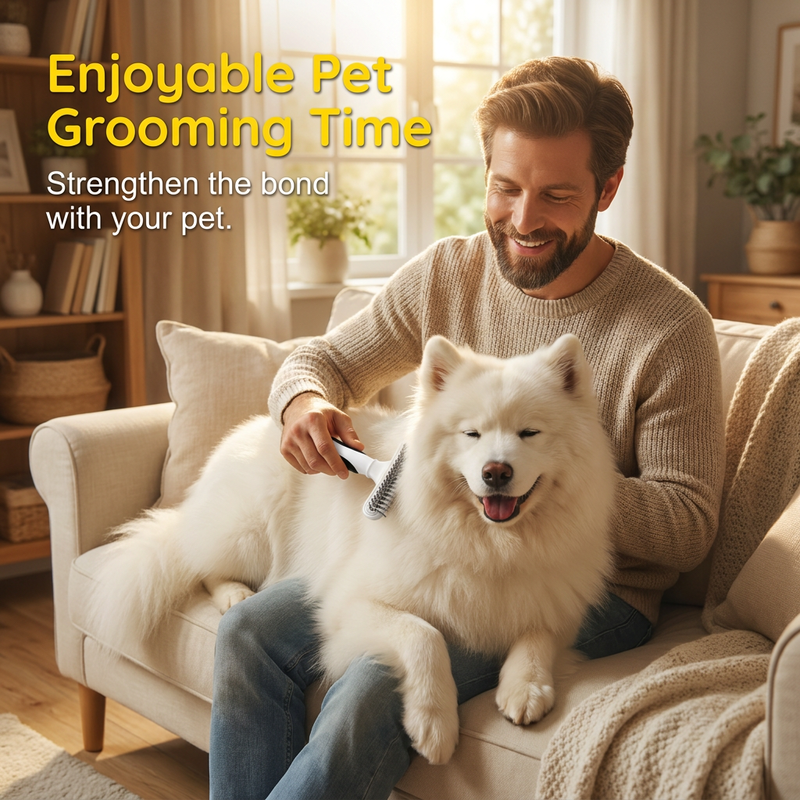 🔥Hot Deals-Professional Detangling Pet Grooming Rake