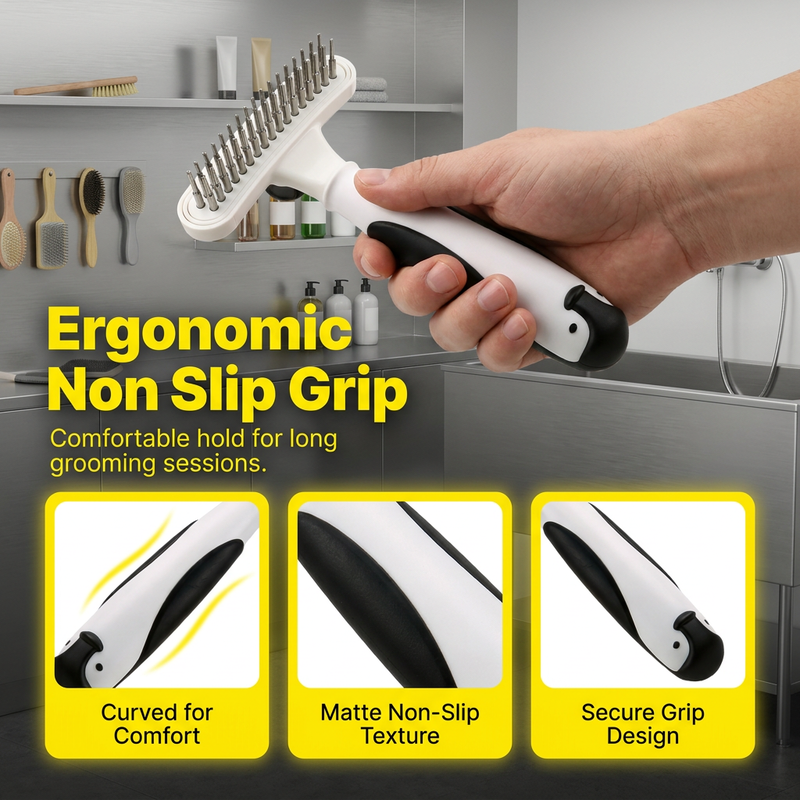 🔥Hot Deals-Professional Detangling Pet Grooming Rake