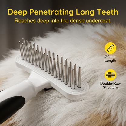 🔥Hot Deals-Professional Detangling Pet Grooming Rake