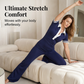 👚 50% OFF NOW! 🌊 Women's Shirt & Pants 2-Piece Set – Classic V-Neck, High-Waisted Flared Pants & Ultra-Soft Blend – Work to Weekend ☀️