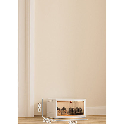 Clear-View Installation-Free Folding Storage Bins