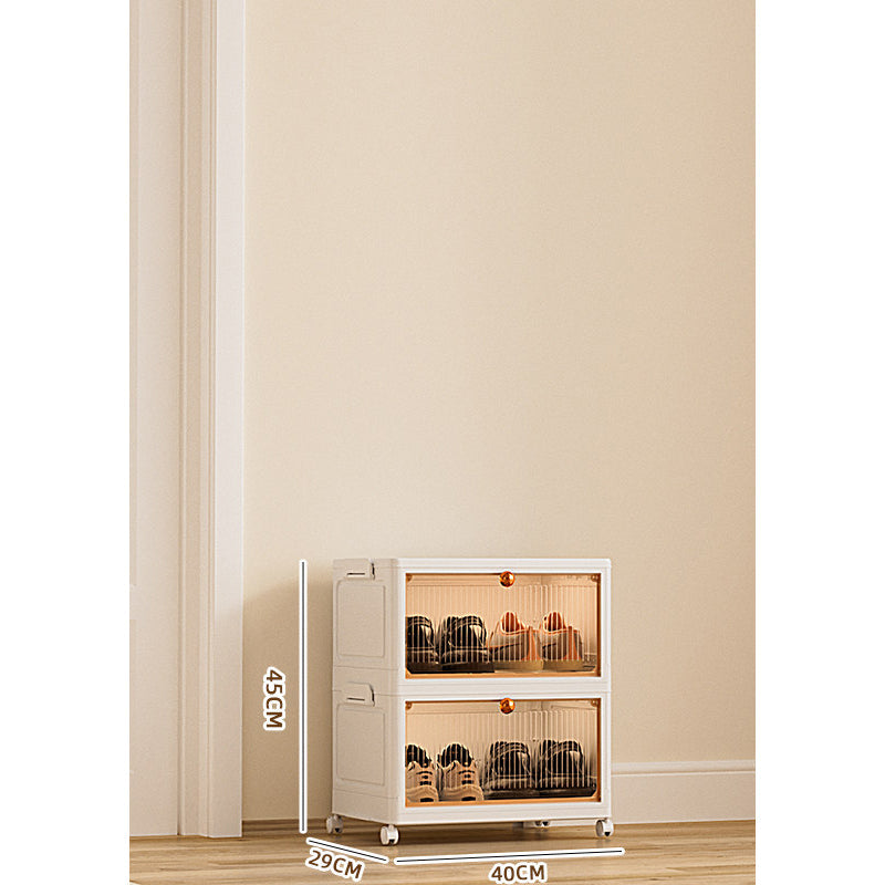 Clear-View Installation-Free Folding Storage Bins