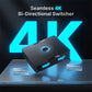 Bi-directional HDMI 2.0 Switcher 1 In 2 Out Supports 4K 60Hz