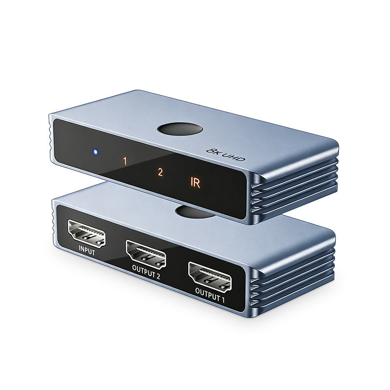 Bi-directional HDMI 2.0 Switcher 1 In 2 Out Supports 4K 60Hz