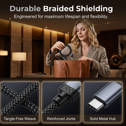 2-in-1 Fast Charging Cable with Magnetic Watch Charger