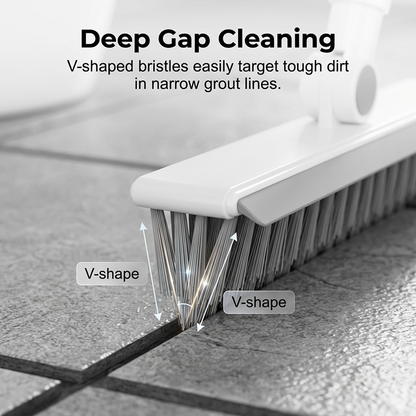 📢📢50% OFF !! ⏰2-in-1 Grout & Corner Scrubber Brush with Squeegee🧹