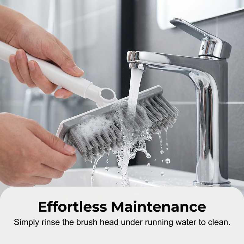 📢📢50% OFF !! ⏰2-in-1 Grout & Corner Scrubber Brush with Squeegee🧹
