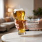 🏆Large Capacity Ornate Embossed Beer Glass for Football Watch Party & Home Bar
