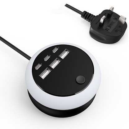 Portable 6-Port Charging Station