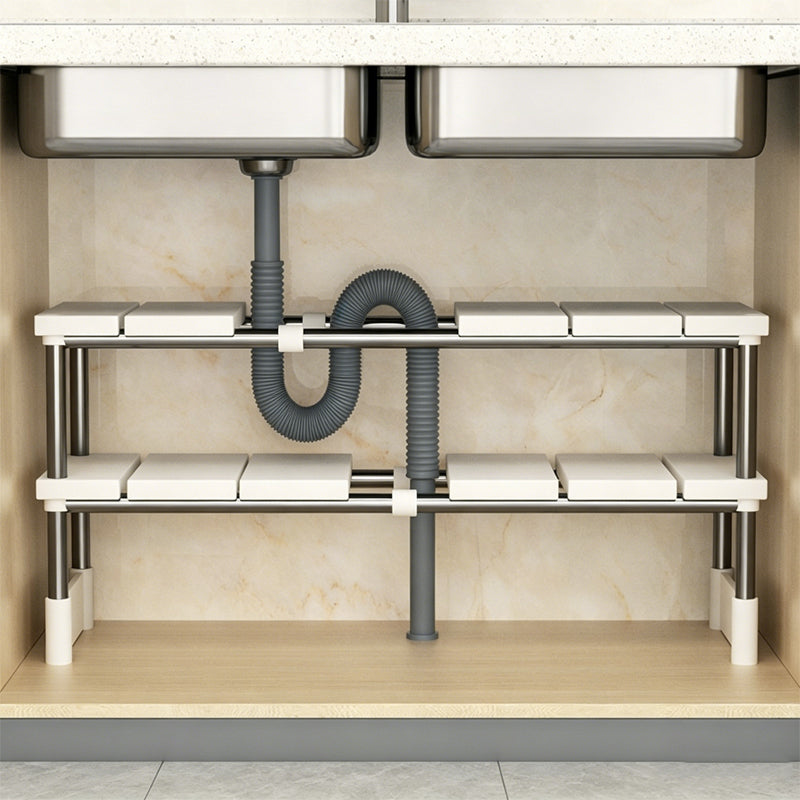⏳Limited-time 50% off⏰Expandable Under Sink Shelf🍽️🥣