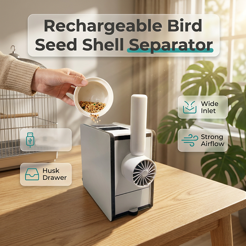 📢📢50% OFF !! ⏰Rechargeable Bird Seed Shell Separator