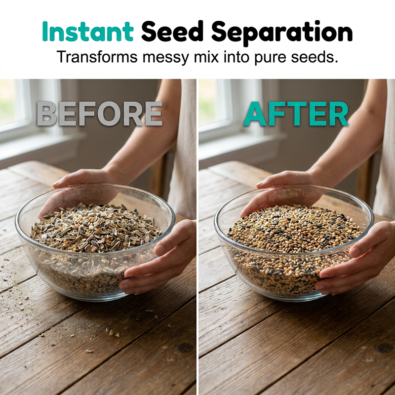 📢📢50% OFF !! ⏰Rechargeable Bird Seed Shell Separator