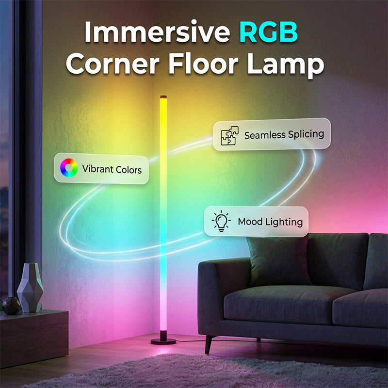 Modern RGB Corner Floor Lamp