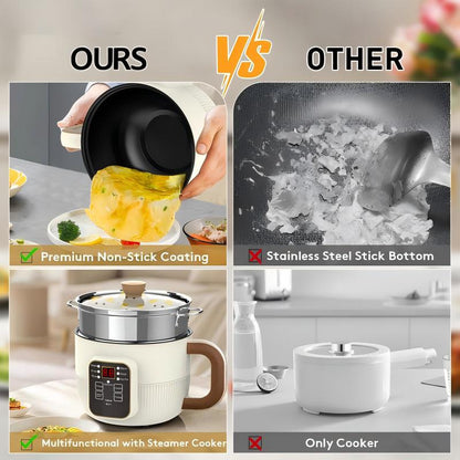 🍲 Multi-Functional Smart Electric Pot – 6 Preset Modes, Delay Timer, Steamer 🍜