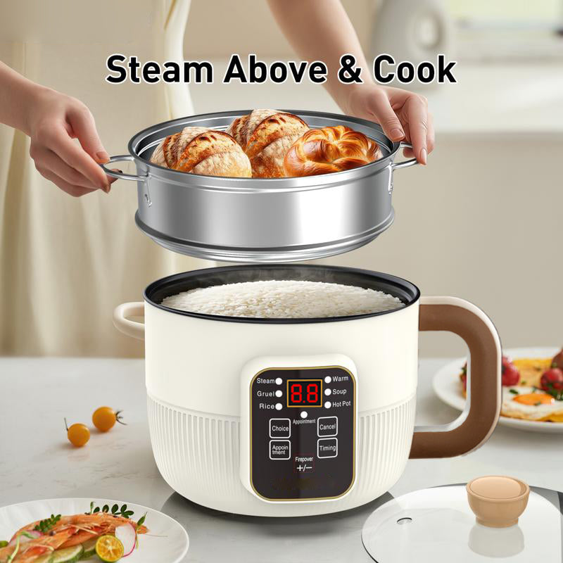 🍲 Multi-Functional Smart Electric Pot – 6 Preset Modes, Delay Timer, Steamer 🍜