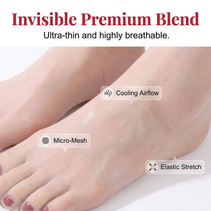 👣New Arrival 50% OFF ！! ☀️Instant Pedicure Sheer Stockings with Artificial Toenails