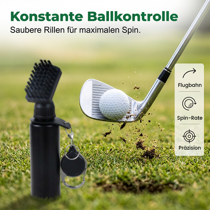 Golf Club Cleaning Brush Set with Squeeze Spray Bottle and Microfiber Waffle Towel