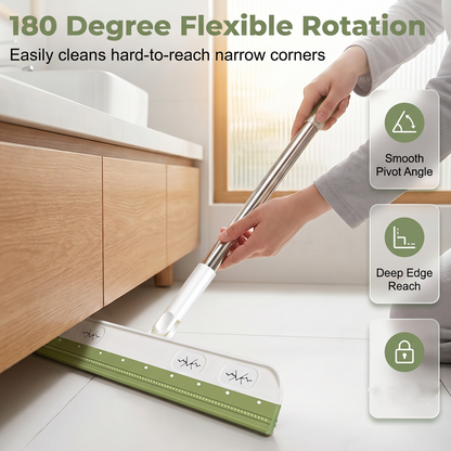 🔥New Arrivals Now on Sale-Rotating Silicone Floor Squeegee Broom