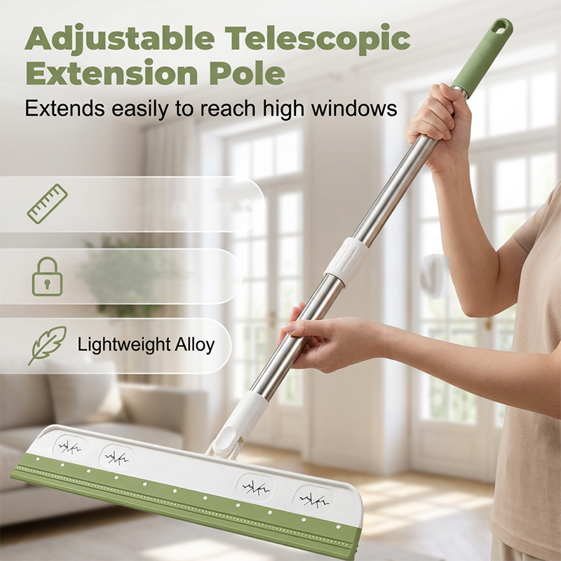 🔥New Arrivals Now on Sale-Rotating Silicone Floor Squeegee Broom