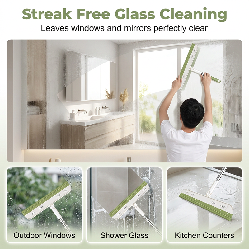 🔥New Arrivals Now on Sale-Rotating Silicone Floor Squeegee Broom