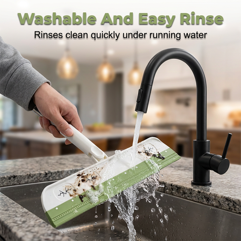 🔥New Arrivals Now on Sale-Rotating Silicone Floor Squeegee Broom