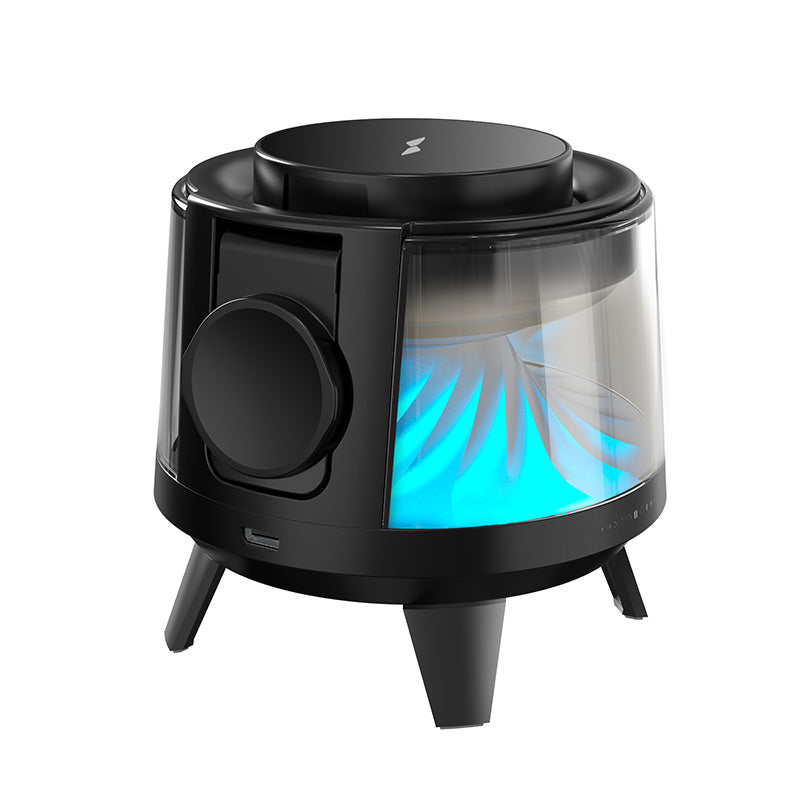 3-in-1 Magnetic Wireless Charger with Bluetooth Speaker and Atmosphere Light