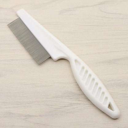 🐾🛁 Multifunctional Pet Grooming Comb – Tear Stain & Flea Removal with Fine Stainless Steel Needles ✨