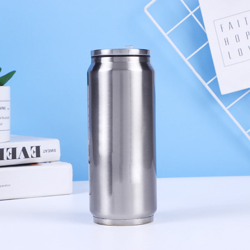 🥤Double-walled, insulated stainless steel cup in the shape of a cola can.
